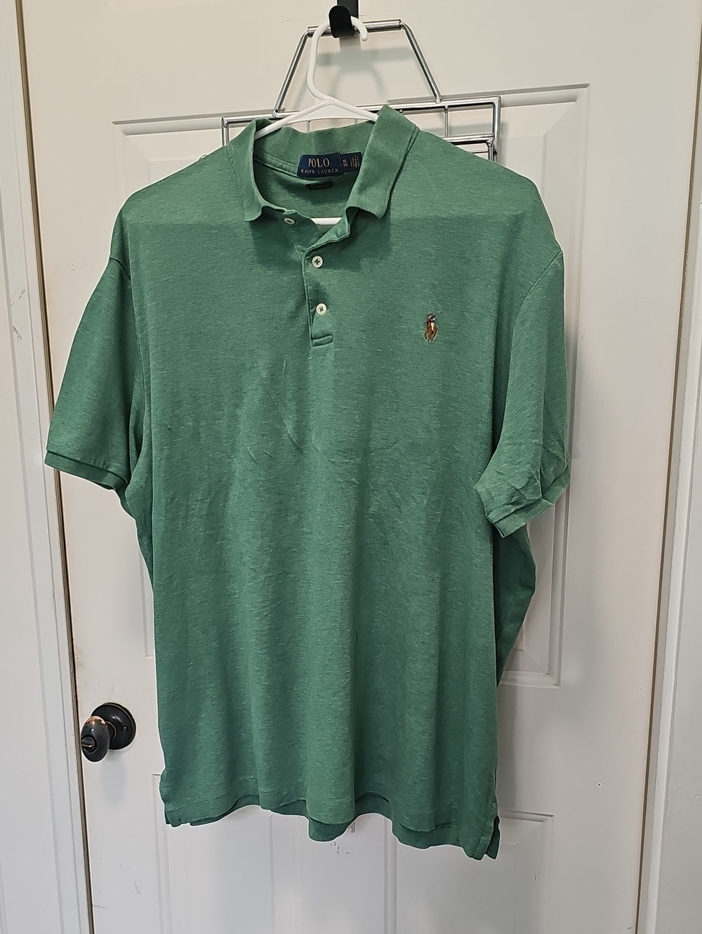 Polo by Ralph Lauren Heathered Green Men’s Polo Shirt Size XL TG